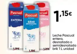 FROIZ PASCUAL Leche entera, desnatada o semidesnatada oferta