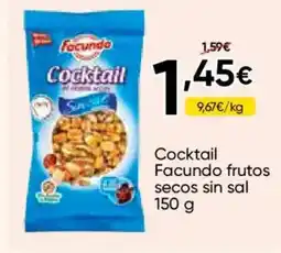 FROIZ FACUNDO Cocktail frutos secos sin sal oferta