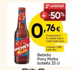 FROIZ PONY Bebida Malta botella oferta