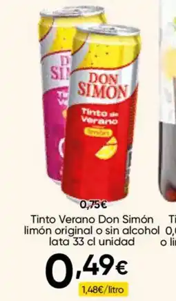 FROIZ DON SIMÓN Tinto Verano limón original o sin alcohol lata oferta