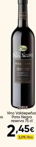 FROIZ PATA NEGRA Vino Valdepeñas reserva oferta