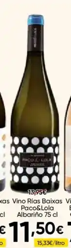 FROIZ PACO & LOLA Vino Rías Baixas oferta