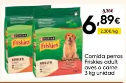 FROIZ FRISKIES Comida perros adult aves o carne oferta