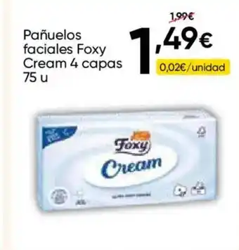 FROIZ FOXY Pañuelos faciales Cream 4 capas oferta