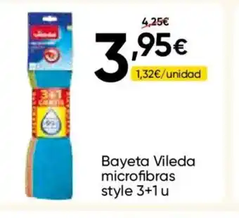 FROIZ VILEDA Bayeta microfibras style 3+1 u oferta