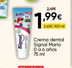 FROIZ SIGNAL Crema dental Mario 0 a 6 años oferta