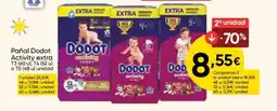 FROIZ Pañal Dodot Activity extra oferta