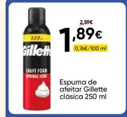 FROIZ GILLETTE Espuma de afeitar clásica oferta
