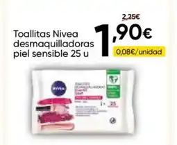 FROIZ NIVEA Toallitas desmaquilladoras piel sensible 25 u oferta