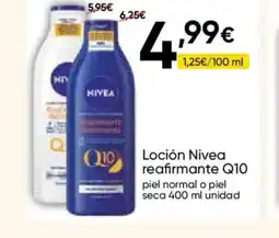 FROIZ NIVEA Loción reafirmante Q10 oferta