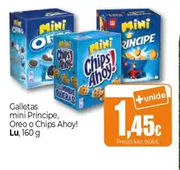 Unide Market LU Galletas mini Príncipe, Oreo o Chips Ahoy! oferta