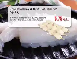 Abordo Brochetas de sepia oferta