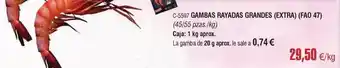 Gambas rayadas grandes (extra) (fao 4f)