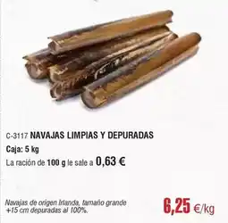 Abordo Origen - navajas limpias y depuradas oferta
