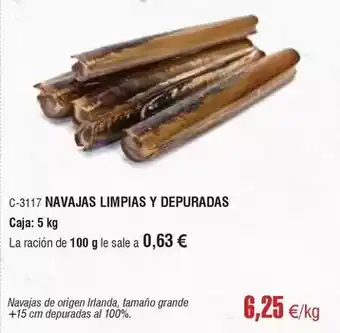 Abordo Origen - navajas limpias y depuradas oferta