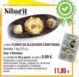 Abordo Sibarit - flores de alcachofa confitadas oferta