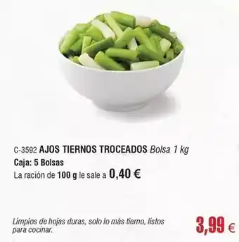 Abordo Solo - ajos tiernos troceados oferta