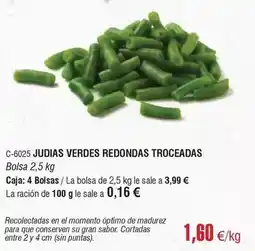 Abordo Momento - judias verdes redondas troceadas oferta