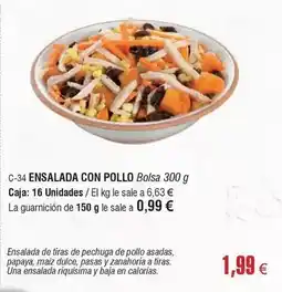 Abordo Ensalada con pollo oferta