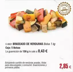 Abordo Braseado de verduras oferta