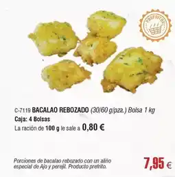 Abordo Bacalao rebozado oferta