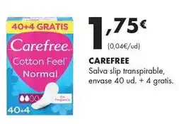 Supermercados Lupa Carefree - salva slip transpirable oferta