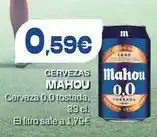 Supermercados Lupa Mahou - cerveza 0,0 tostada oferta