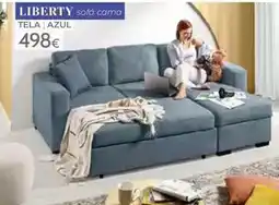 Mondo Convenienza Mondo convienza - liberty sofá cama tela azul oferta