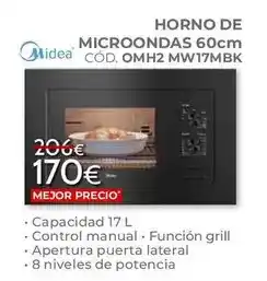 Mondo Convenienza Midea - horno de microondas omh2 mw17mbk oferta