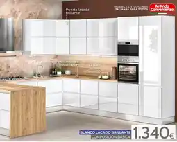Mondo Convenienza Blanco lacado brillante oferta