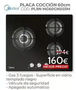Mondo Convenienza Midea - placa cocción de inducción pl9n mg60gn503m oferta