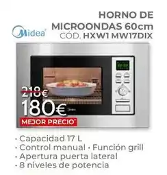 Mondo Convenienza Midea - horno de microondas hxw1 mw17dix oferta