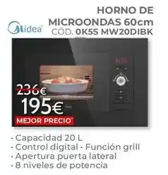 Mondo Convenienza Midea - horno de microondas ok5s mw20dibk oferta
