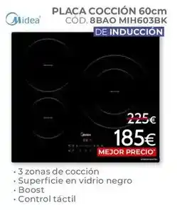 Mondo Convenienza Midea - placa cocción de inducción 8bao mih603bk oferta