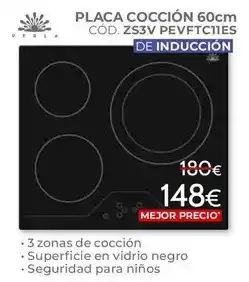 Mondo Convenienza Perla - placa cocción de inducción zs3v pevftc11es oferta