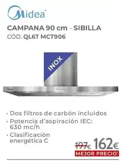 Mondo Convenienza Midea - campana sibilla ql6t mct906 oferta