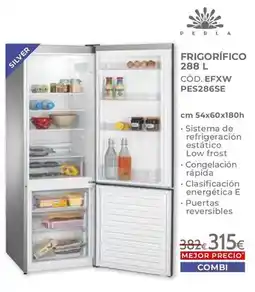Mondo Convenienza Perla - frigorífico combi efxw pes286se oferta