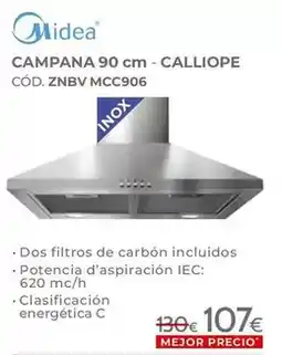 Mondo Convenienza Midea - campana calliope snbv mcc906 oferta