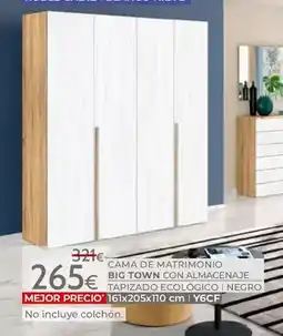 Mondo Convenienza Cama de matrimonio big town con almacenaje oferta
