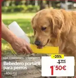 Embargos a lo bestia Bebedero portatil para perros oferta