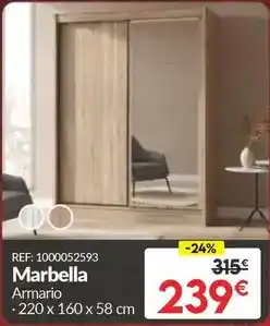 Embargos a lo bestia Marbella armario oferta