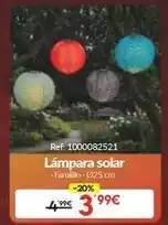 Embargos a lo bestia Lampara solar oferta