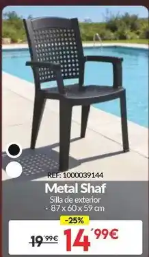 Embargos a lo bestia Silla de exterior oferta