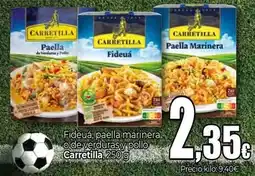 Unide Supermercados Carretilla - fideua, paella marinera o de verduras y pollo oferta