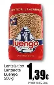 Unide Supermercados Luengo - lenteja tipo lanzarote oferta