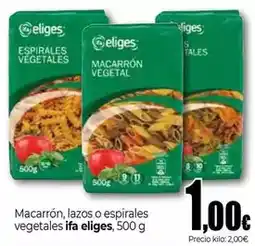Unide Supermercados Ifa eliges - macarron, lazos o espirrages vegetales oferta
