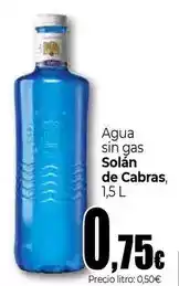 Unide Supermercados Solán de cabras - agua sin gas oferta