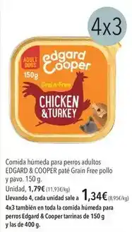 El Corte Inglés Free - comida húmeda para perros adultos paté grain pollo oferta