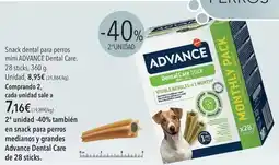 El Corte Inglés Affinity - snack dental para perros mini advance dental care oferta