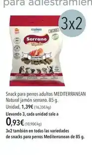 El Corte Inglés Serrano - snack para perros adultos mediterranean oferta